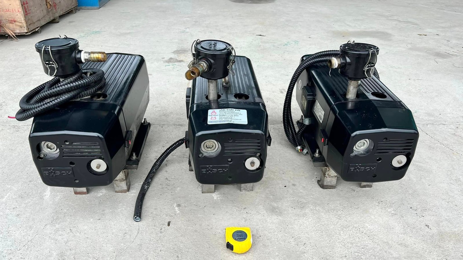 แวคัมปั้มสุญญากาศ BUSCH SWITZERLAND ขนาด 1.68 HP ท่อ 6 หุล ระบบไฟ 380V