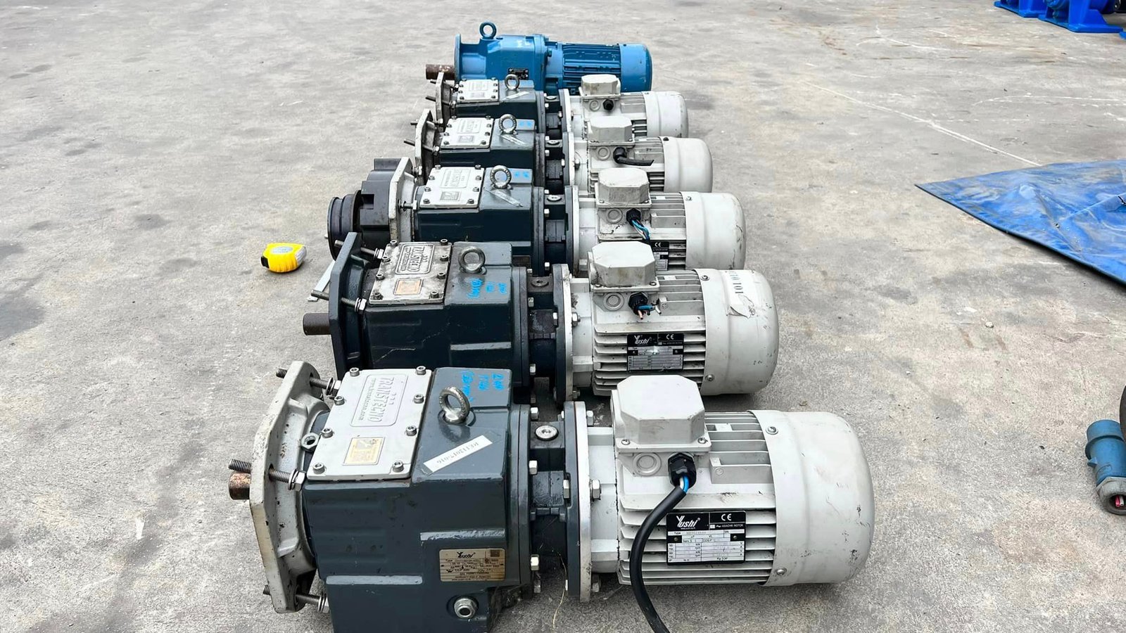มอเตอร์เกียร์แบบหน้าแปลน NORD & YUSHI ขนาด 2 HP 1 : 26 ( 53 rpm ) ระบบไฟ 380V