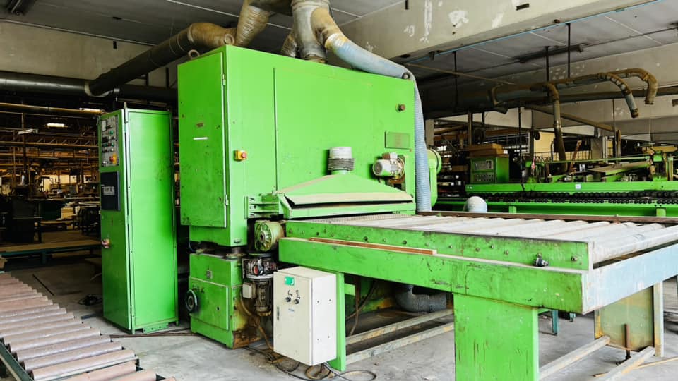 เครื่องขัดผิวหน้าไม้งานอิตาลี่ D M C - ITALY ระบบดรัม ไฟ 380V