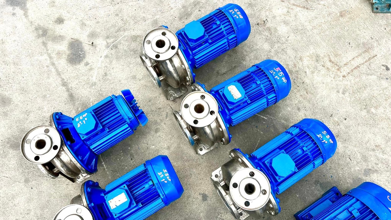 ปั้มน้ำหอยโข่งสเตนเลสEBARA & STAC ITALYขนาด 5.5 HP ขนาดท่อ 2"- 1" ระบบไฟ 380V