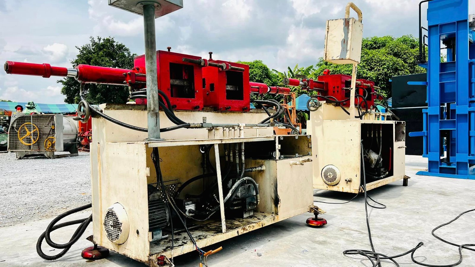 เครื่องดัดโค้งโครงสร้างไฮดรอลิค2แขน ดัดได้ 1/2" - 4" (โมลด์ดัดไม่มีมา) ระบบไฟ 380V