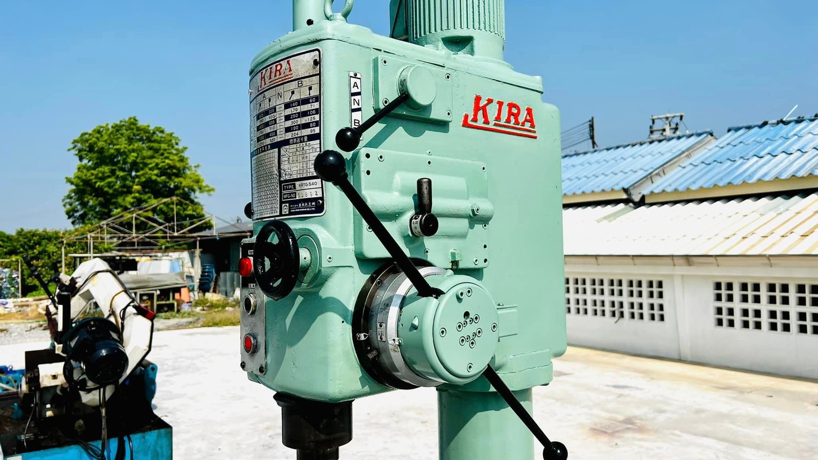 แท่นสว่านเจาะต้าปญี่ปุ่น KIRA JAPAN รุ่น KRTG-540 เครื่องเจาะต้าป มีระบบออโต้ / เจาะ 50 mm / ต้าป 32 แท่นสว่านเจาะต้าปญี่ปุ่น KIRA JAPAN รุ่น KRTG-540 เครื่องเจาะต้าป มีระบบออโต้ / เจาะ 50 mm / ต้าป 32