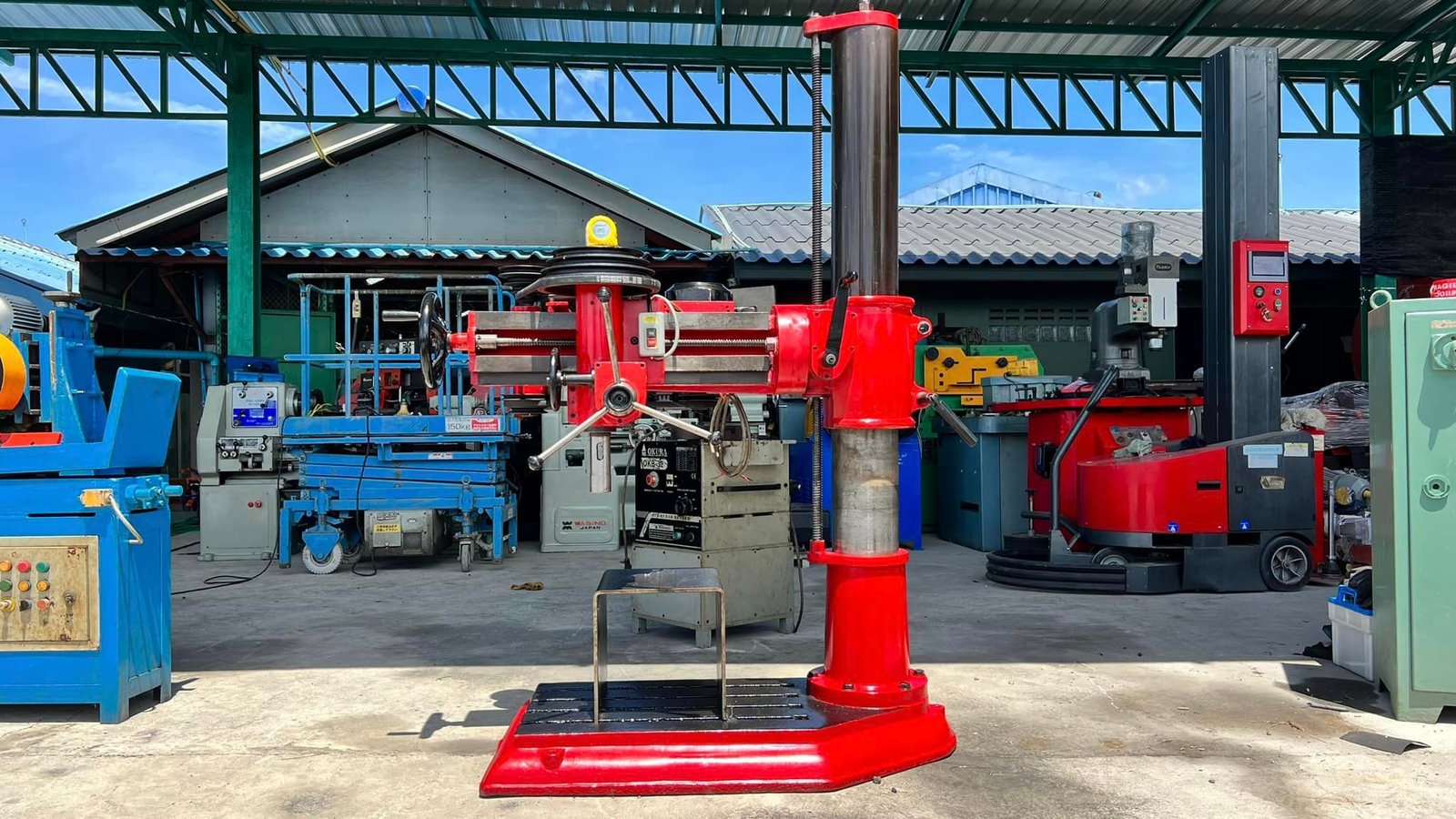 สว่านเรเดียล(สว่านแขน) แขน 700 mm ระบบไฟ 380V สภาพสวยพร้อมใช้งาน
