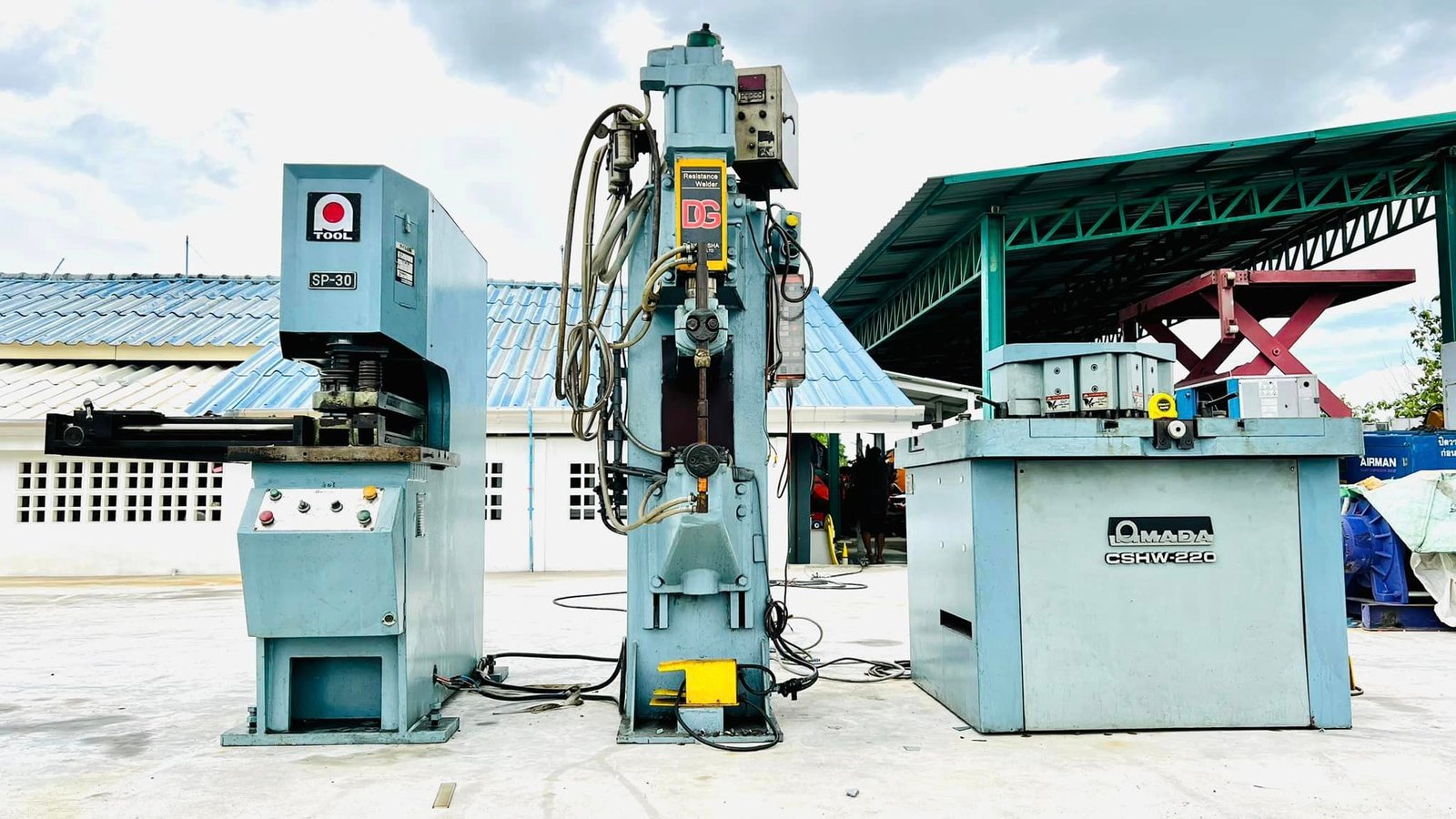 เครื่องจักรงานญี่ปุ่น AMADA & DENGENSHA Made in JAPAN ระบบไฟ 200V