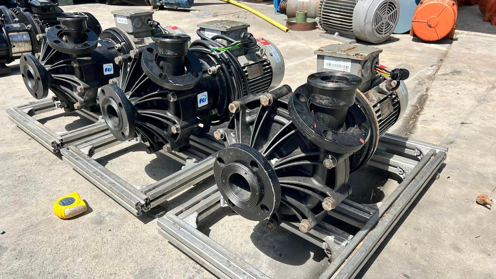 ปั้มน้ำเคมี FINISH THOMPSON USA Model : DB22V-FF-16-05-SI ขนาด 4 HP 2”- 2” Max Press : 90 psi 380V