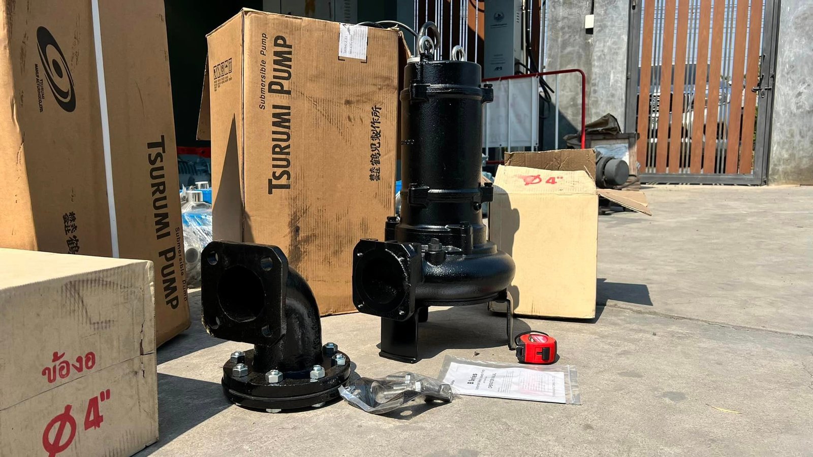 ของใหม่เก็บสแปยังไม่ได้ใช้งาน
- ปั้มจุ่มแช่ไดโว่(Submersible)  TSURUMI PUMP  ขนาด 3 HP  H : 16 m  Q : 1.5 m3 min ระบบไฟ 380V