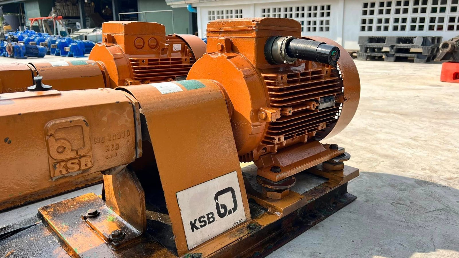 ชุดปั้มน้ำหอยโข่งงานยุโรป KSB PUMPS ขนาดท่อ 2.5”- 1.5” Q : 28. m3h H : 99 m 25 HP 2900 RPM 380V