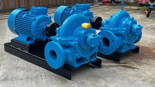 ชุดปั้มน้ำแบบสปริทเคส(SplitcasePump)PACO PUMP USA 380Vเข้ามา 2 ชุด