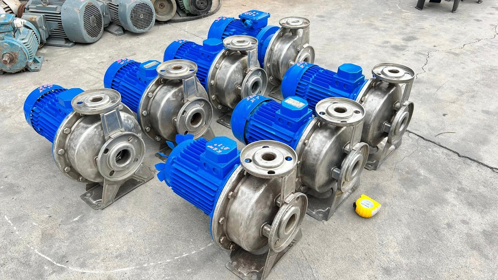 ปั้มน้ำหอยโข่งสเตนเลสEBARA & STAC ITALYขนาด 5.5 HP ขนาดท่อ 2"- 1" ระบบไฟ 380V