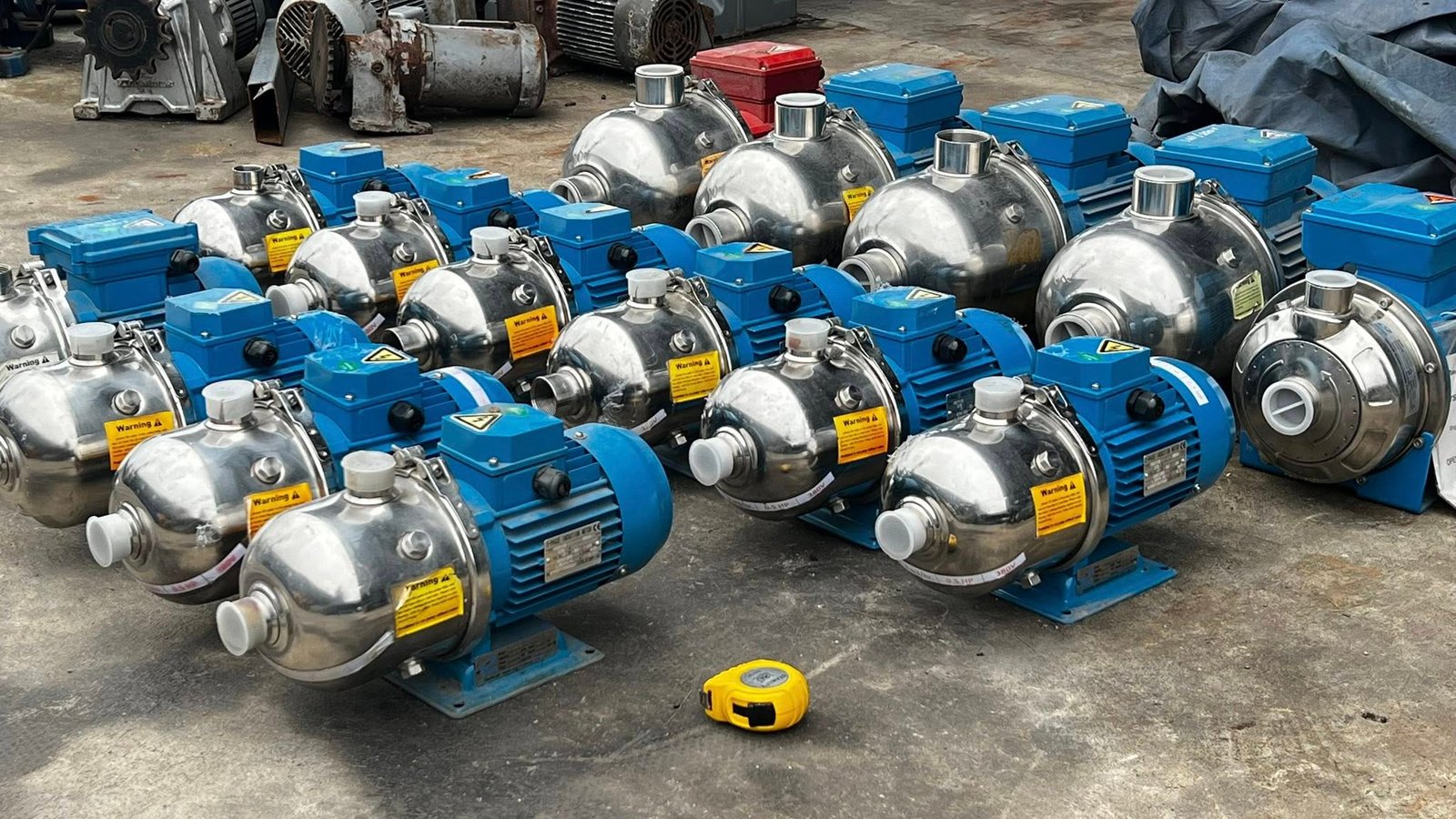 ของใหม่เก่าเก็บ ปั้มน้ำหอยโข่งสเตนเลสTSURUMI PUMP ของใหม่เก็บสแปยังไม่ได้ใช้งาน