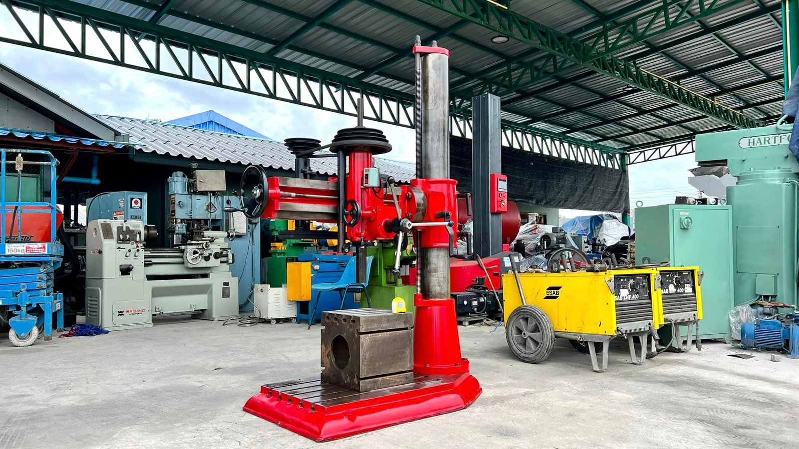 สว่านเรเดียล(สว่านแขน) รุ่นพิเศษเสาใหญ่แข็งแรง แขนรัสมี 700 mm ระบบไฟ 380V
