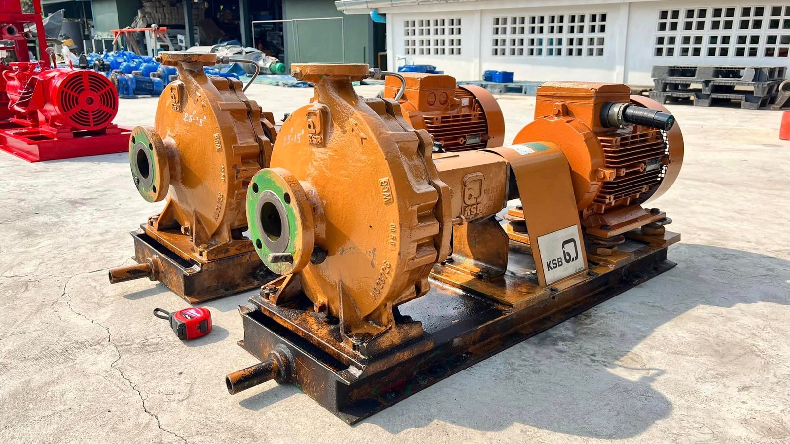 ชุดปั้มน้ำหอยโข่งงานยุโรป KSB PUMPS ขนาดท่อ 2.5”- 1.5” Q : 28. m3h H : 99 m 25 HP 2900 RPM 380V