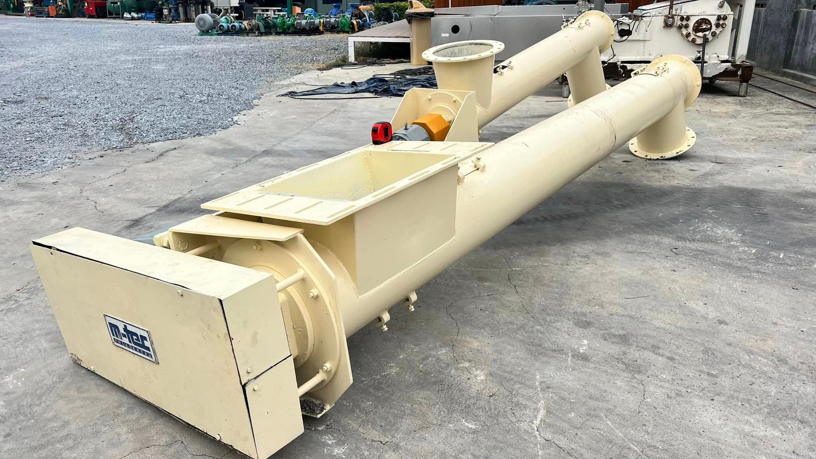 สกรูลำเลียงวัตถุดิบ(ScrewConveyor) M-TEC งานหนาทั้งโครงสร้างและใบสกรูรุ่นงานหนัก งานเดิมลำเลียงวัตถุ สกรูลำเลียงวัตถุดิบ(ScrewConveyor) M-TEC งานหนาทั้งโครงสร้างและใบสกรูรุ่นงานหนัก งานเดิมลำเลียงวัตถุ