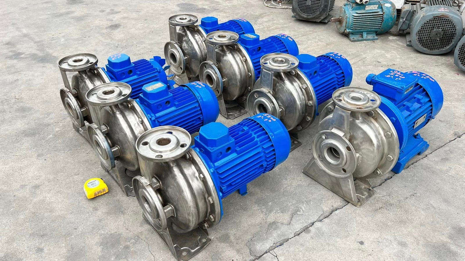 ปั้มน้ำหอยโข่งสเตนเลสEBARA & STAC ITALYขนาด 5.5 HP ขนาดท่อ 2"- 1" ระบบไฟ 380V