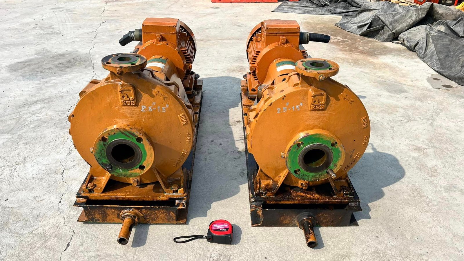ชุดปั้มน้ำหอยโข่งงานยุโรป KSB PUMPS ขนาดท่อ 2.5”- 1.5” Q : 28. m3h H : 99 m 25 HP 2900 RPM 380V