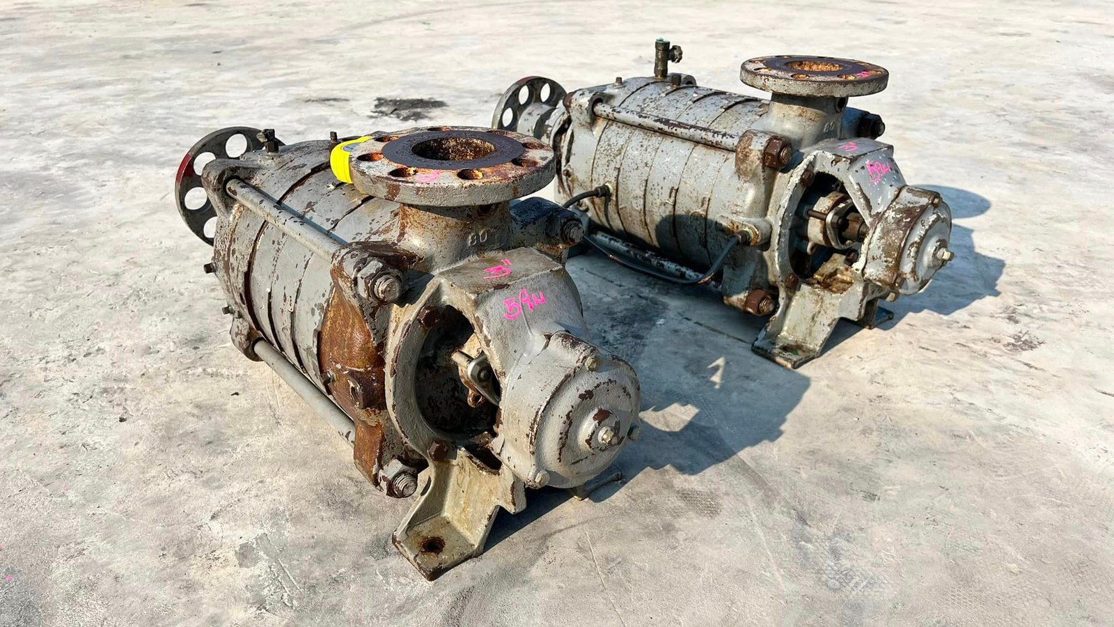 หัวปั้มน้ำหลายใบพัด(MultistagePump) HITACHI JAPAN ปั้มชั้น 5 ใบพัด ท่อ 3 x 3" H : 215 m Q : 45 m3_h หัวปั้มน้ำหลายใบพัด(MultistagePump) HITACHI JAPAN ปั้มชั้น 5 ใบพัด ท่อ 3 x 3" H : 215 m Q : 45 m3_h