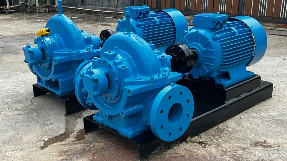 ชุดปั้มน้ำแบบสปริทเคส(SplitcasePump)PACO PUMP USA 380Vเข้ามา 2 ชุด