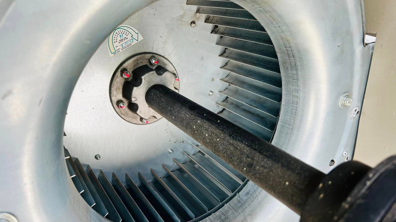 ของใหม่เก็บสแปยังไม่ได้ใช้งาน โบลเวอร์ดูดเป่าอากาศของใหม่ KRUGER BLOWER ขนาด 5.5 HP 1450 RPM 380V