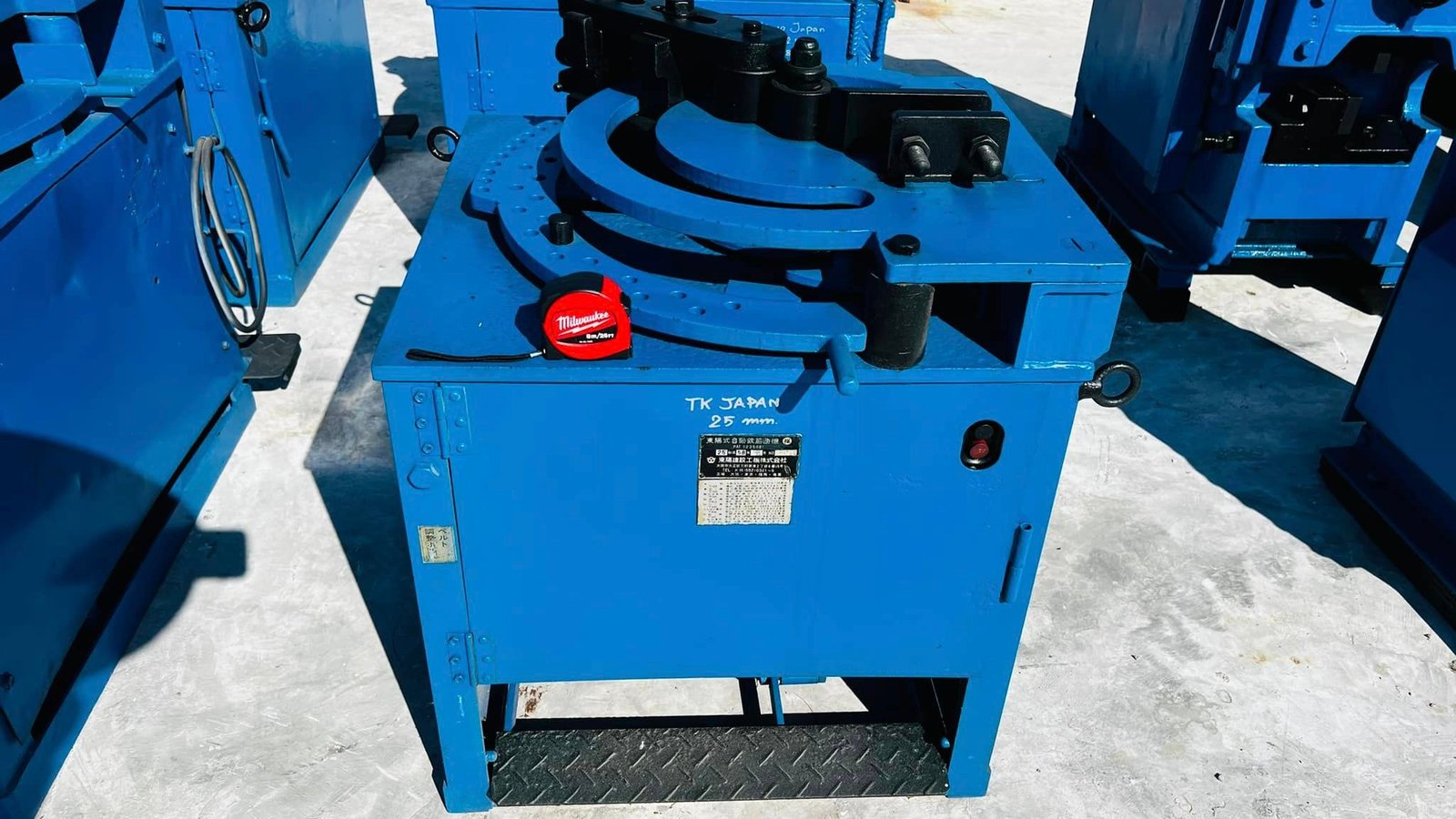 เครื่องดัดและตัดเหล็กเส้นงานก่อสร้างเก่าญี่ปุ่น TAKEDA KOYO TKK ตัด และ ดัด ขนาด 25 - 32 - 42 mm ระบ