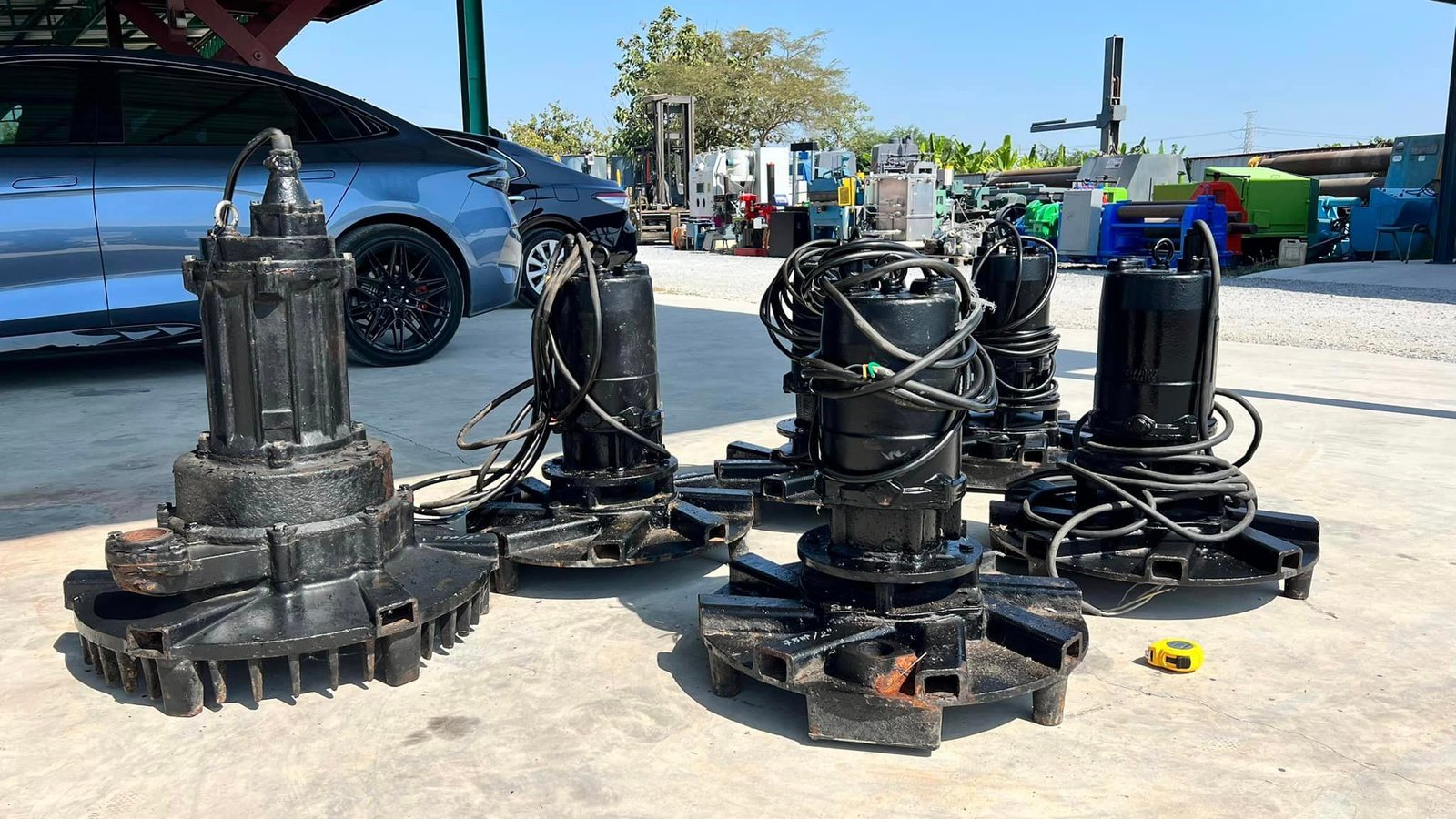 ปั้มเติมอากาศบ่อบำบัด TSURUMI & SHINMAYWA ขนาด 7.5 HP ท่อ 2" ระบบไฟ 380V