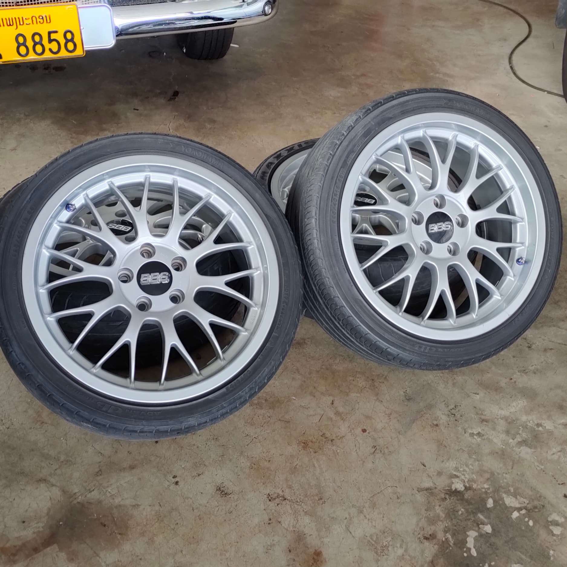 ล้อ BBS DTM ขอบ 18 5รู 120 RG187 8.2JET35 แท้ ล้อ BBS DTM ขอบ 18 5รู 120 RG187 8.2JET35 แท้