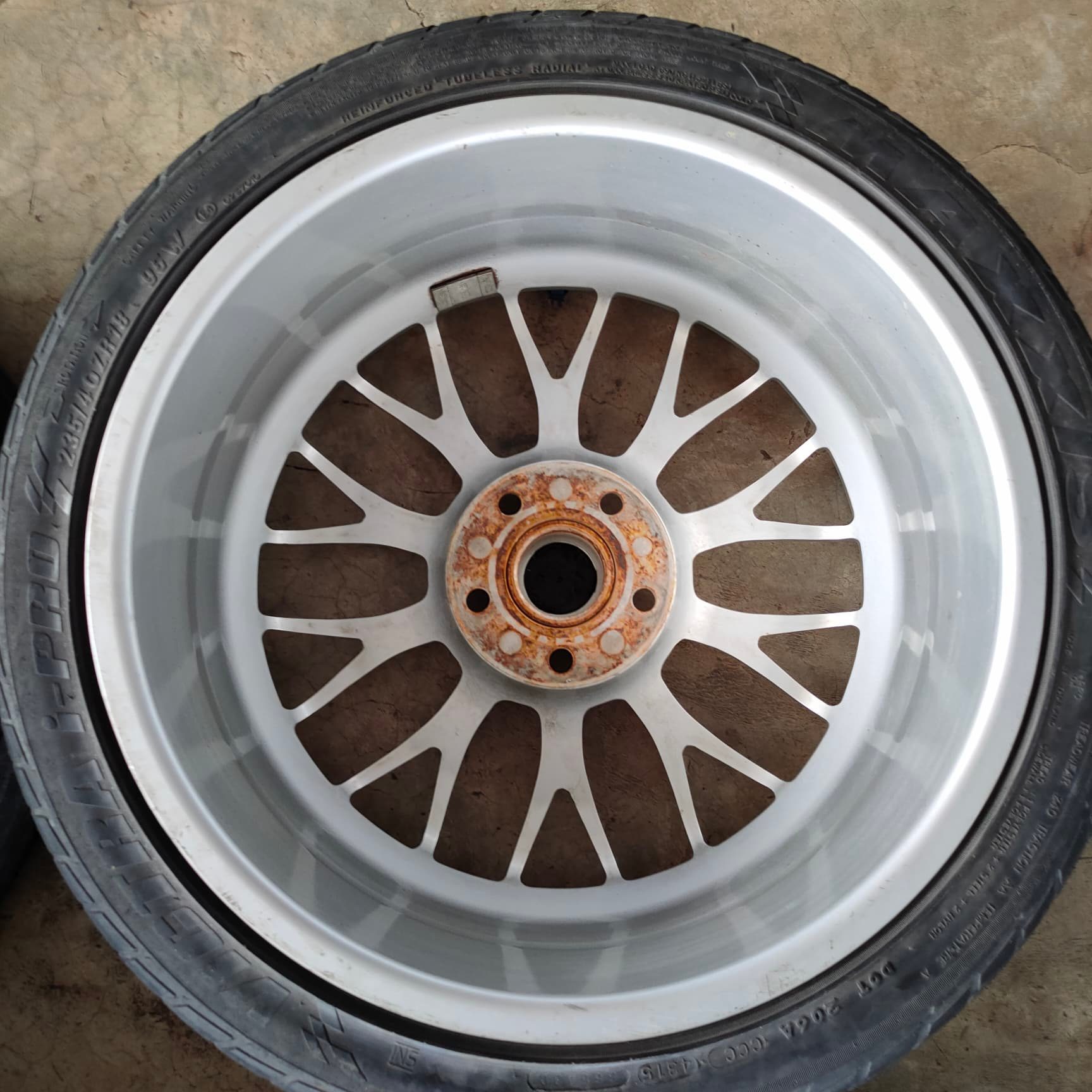 ล้อ BBS DTM ขอบ 18 5รู 120 RG187 8.2JET35 แท้