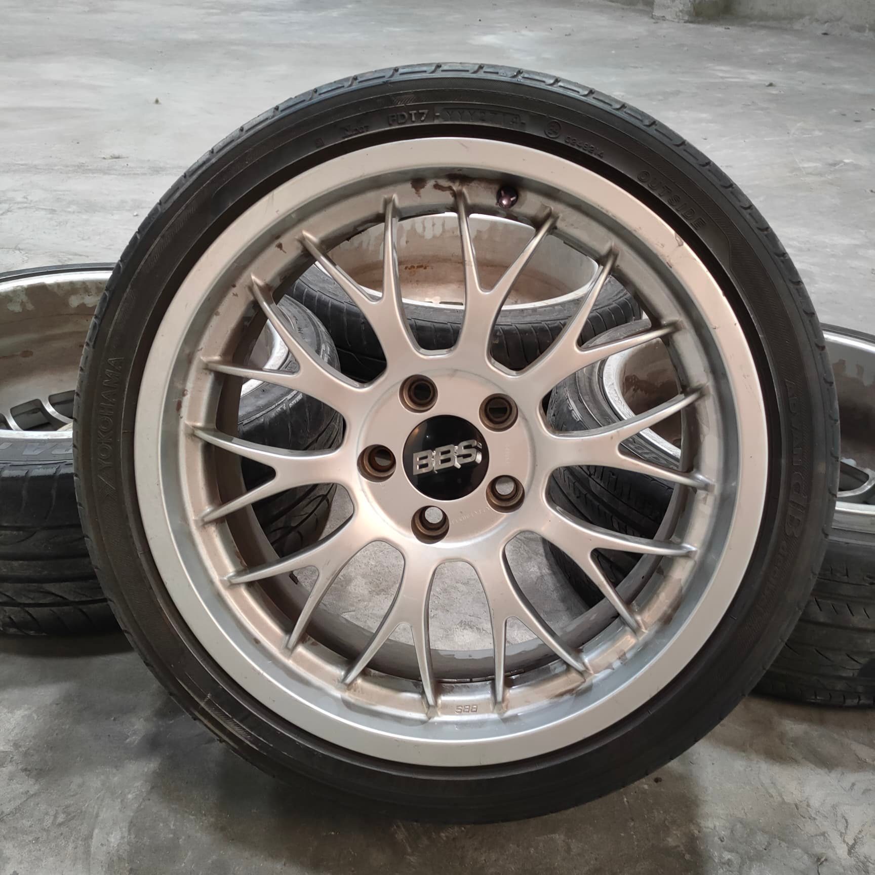 ล้อ BBS DTM ขอบ 18 5รู 120 RG187 8.2JET35 แท้