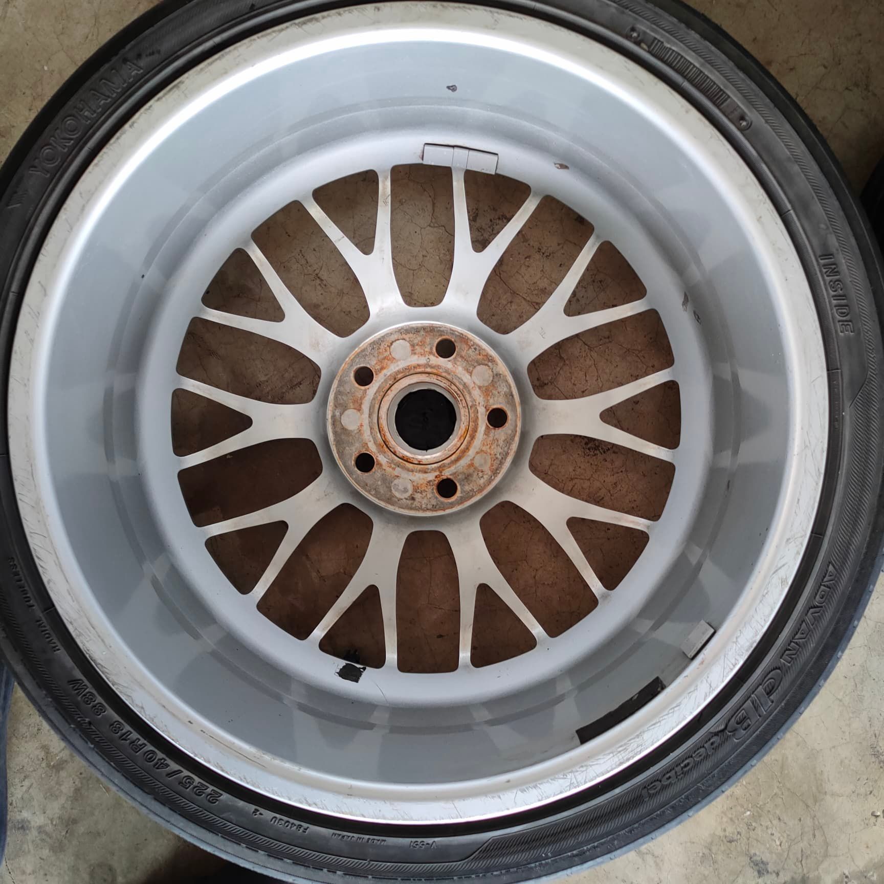 ล้อ BBS DTM ขอบ 18 5รู 120 RG187 8.2JET35 แท้