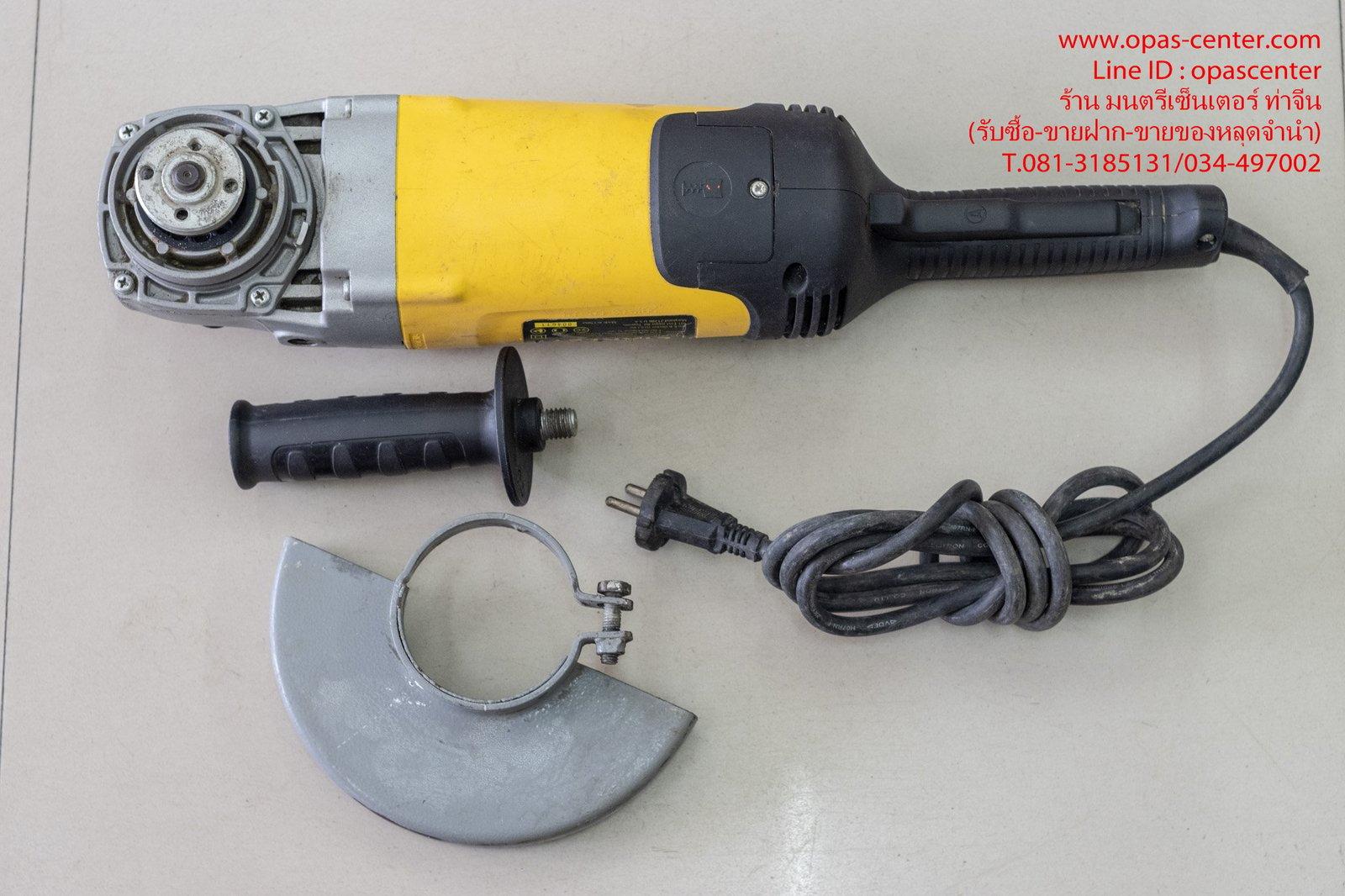 เครื่องเจียรไฟฟ้า 7 นิ้ว stanley รุ่น STGL2218 ของแท้ สภาพใหม่ มีบังใบ มือจับครบ