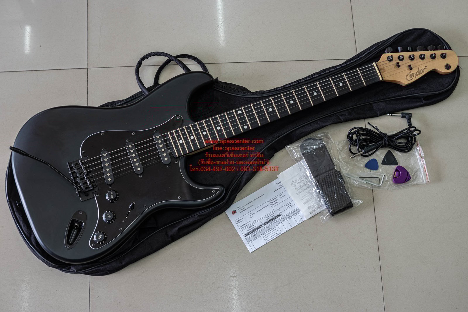 กีต้าร์ไฟฟ้า Condor CRX10 ทรง Strat มือสอง สภาพใหม่ มีแถมกระเป๋า