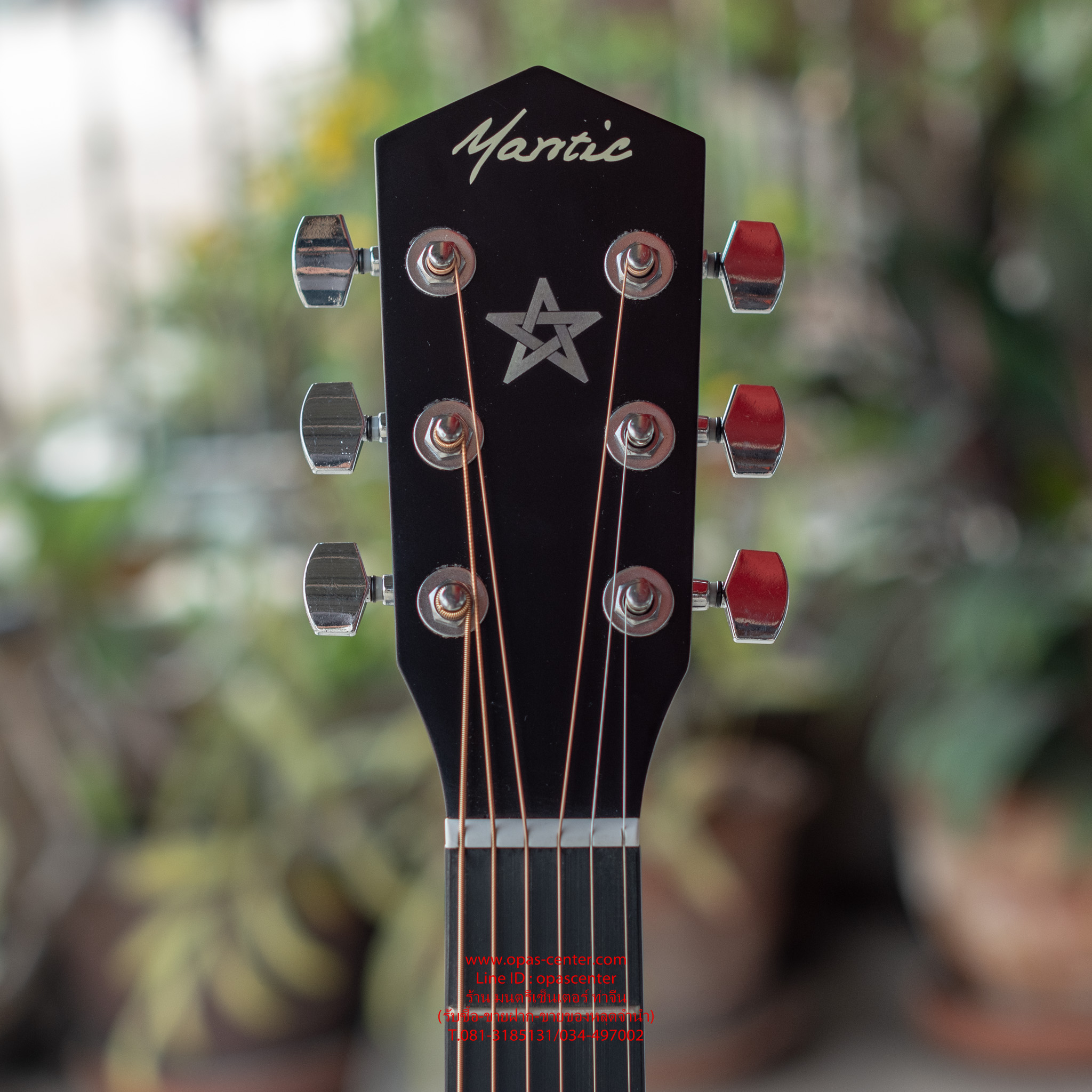 กีต้าร์โปร่งเว้า Mantic GT-1AC R 40 นิ้ว สีแดงสวย ทรง OM Cutaway ของใหม่