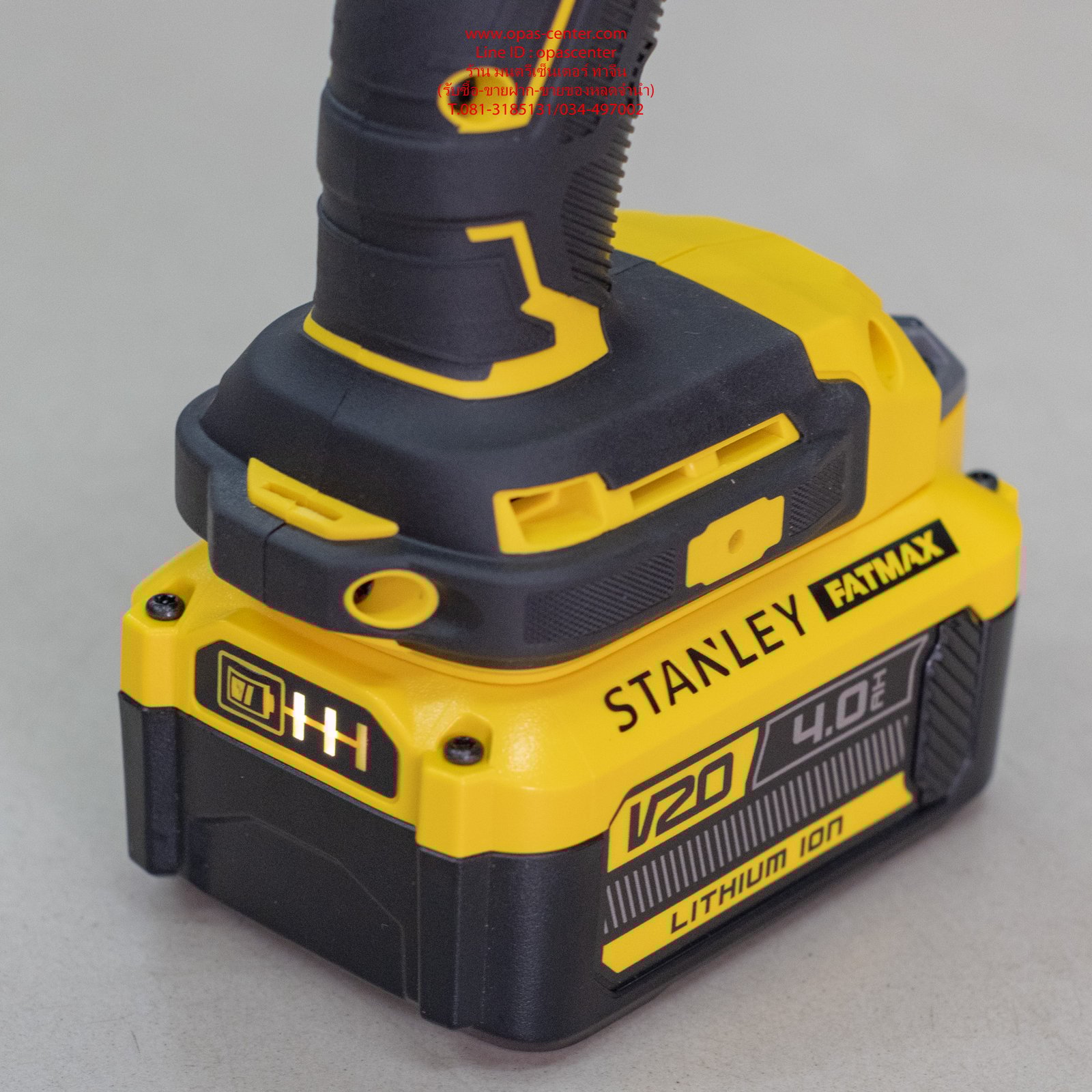 บล็อกกระแทกไร้สายไร้แปรงถ่าน 0.5นิ้ว พร้อมแบตเตอรี่ 4AH. STANLEY รุ่น SBW910M1K-B1 กำลัง 20 โวลต์ มือสอง สภาพเหมือนใหม่ บล็อกกระแทกไร้สายไร้แปรงถ่าน 0.5นิ้ว พร้อมแบตเตอรี่ 4AH. STANLEY รุ่น SBW910M1K-B1 กำลัง 20 โวลต์ มือสอง สภาพเหมือนใหม่
