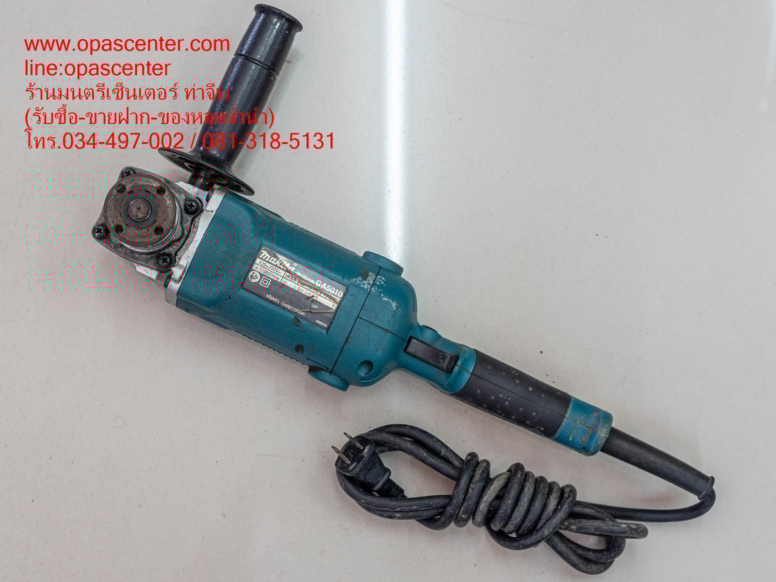 MAKITA เครื่องเจียรไฟฟ้า ขนาด 5 นิ้ว รุ่น GA-5010 12,000 รอบนาที ของแท้ มือสอง สภาพดี