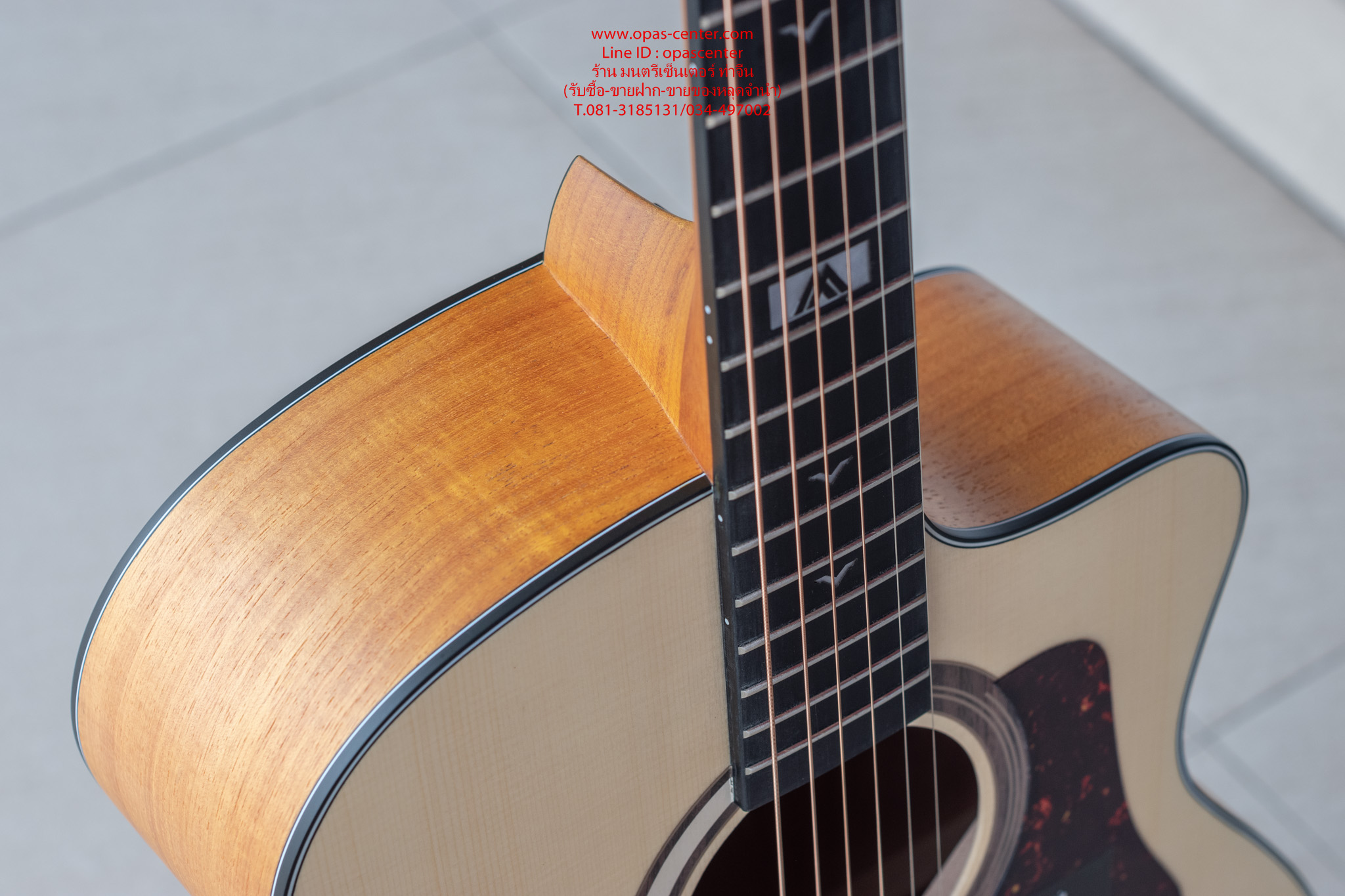 กีต้าร์โปร่งเว้า 41 นิ้ว Mantic GT-1GC ของใหม่ สีไม้ ขัดด้าน สวยมาก