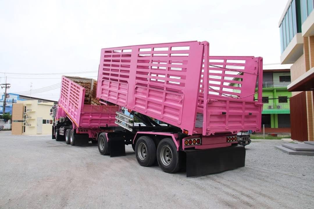 สิบล้อดัมพ์พ่วงแม่ลูก ISUZU FXZ 360 แรงปี 66 หางดัมพ์ สามเพลา ปี 66 (1364)(2110)