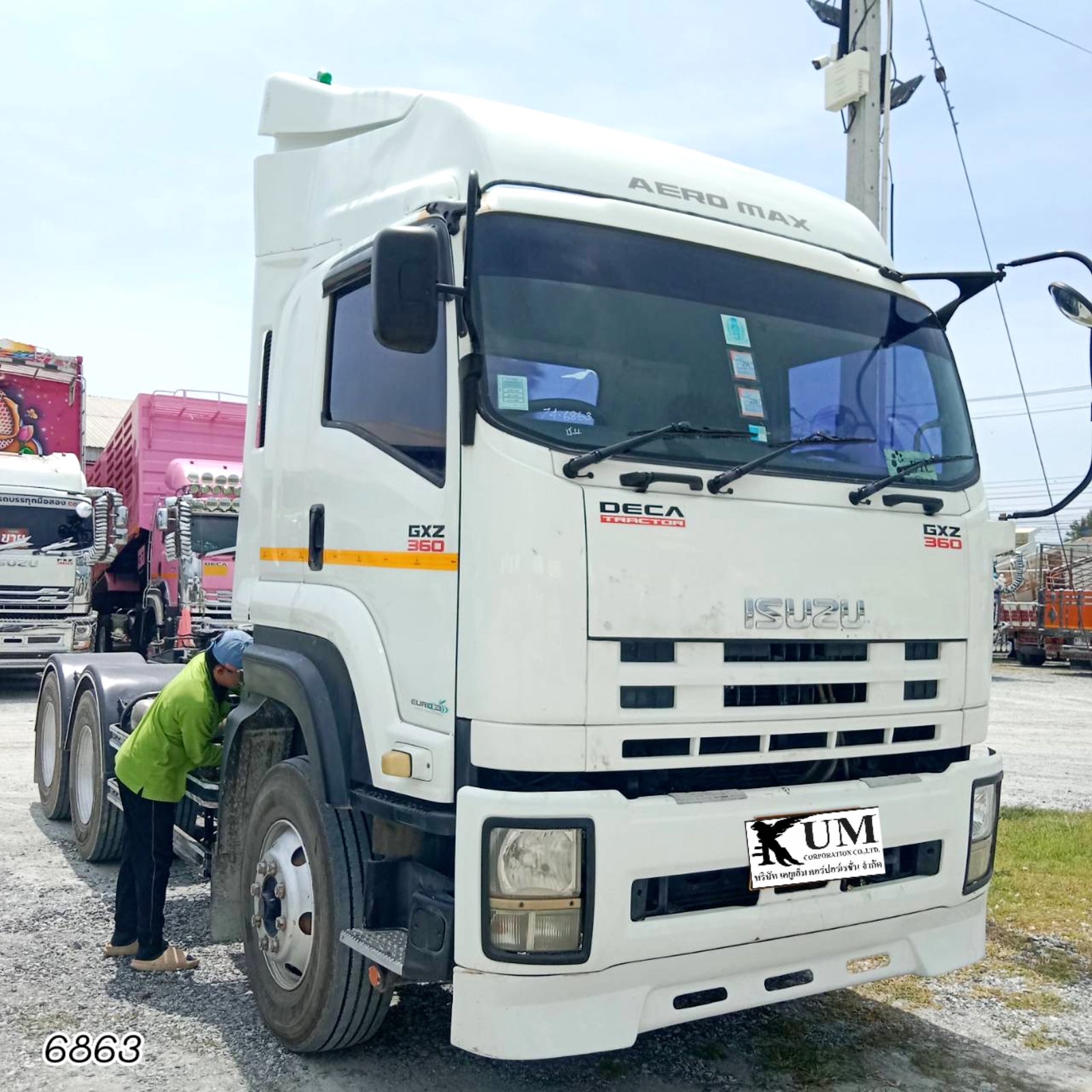 สิบล้อหัวลาก ISUZU GXZ 360 แรง ปี 55(6863)