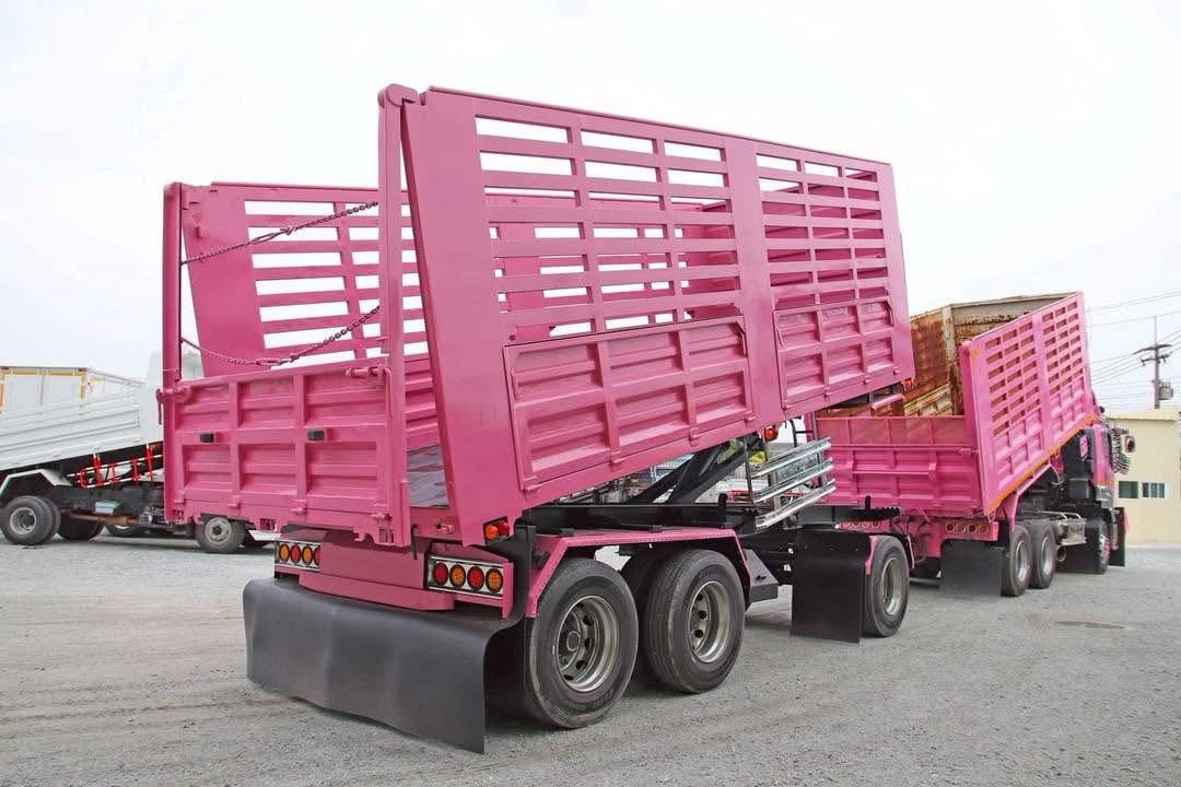 สิบล้อดัมพ์พ่วงแม่ลูก ISUZU FXZ 360 แรงปี 66 หางดัมพ์ สามเพลา ปี 66 (1364)(2110)