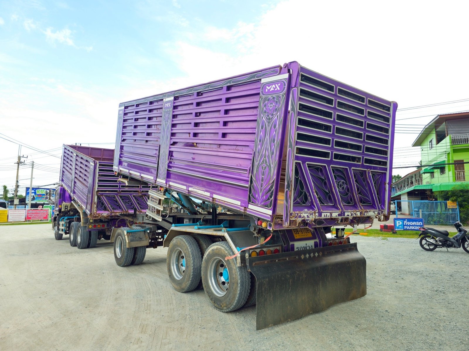 สิบล้อดัมพ์พ่วงแม่ลูก ISUZU FXZ 360 แรงม้า ปี 66(9107)(9108)