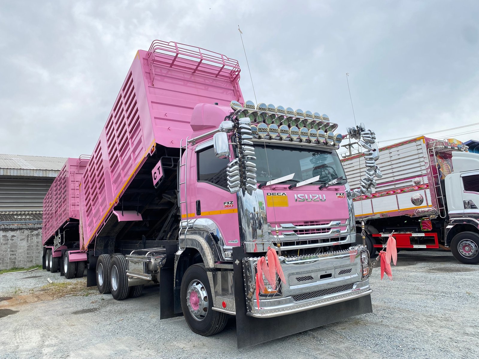 ￼สิบล้อดัมพ์พ่วงแม่-ลูก ISUZU FXZ 360แรงปี 66 (1364)(2110)