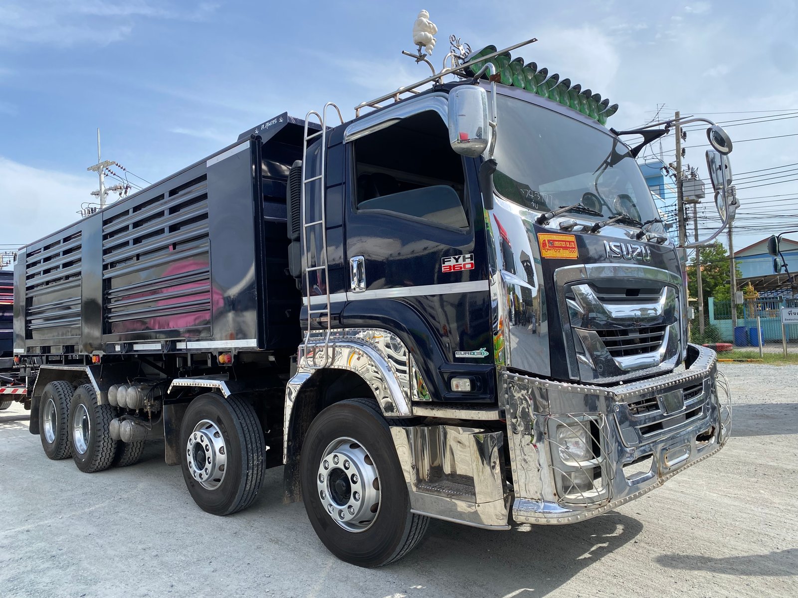 สิบสองล้อดั้มพ์ ISUZU FYH 360 แรง ปี 65 หางดั้มพ์ สองเพลา อู่แม็กเทรลเลอร์ ปี 65 (3777)(3778)