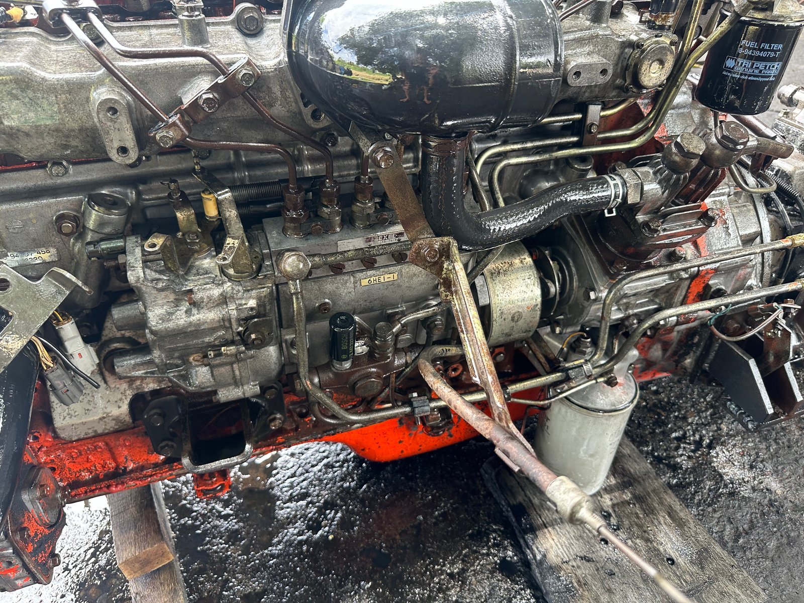 ขายเครื่องยนต์isuzu6he195แรงพร้อมเกียร์