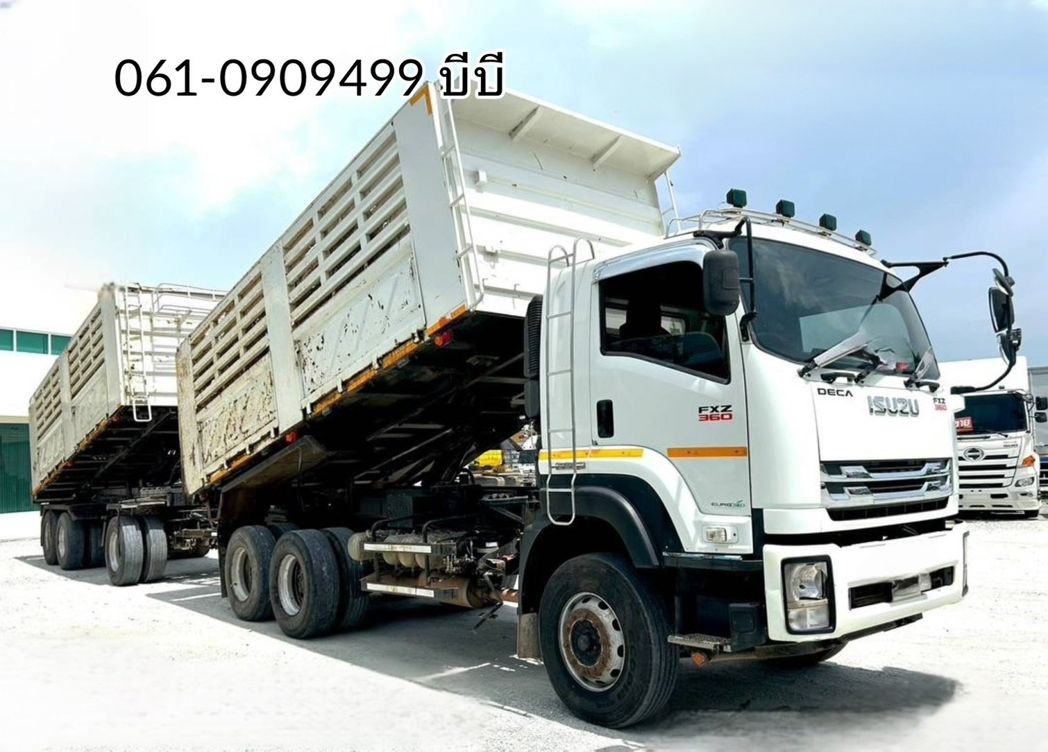 อู่สามมิตร‼️ สิบล้อดั้มพ์พ่วง ISUZU FXZ 360 แรงม้า ปี 2565 (3843)