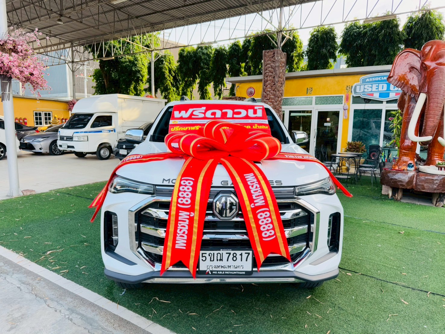 ไมล์แท้ 2x,xxx กม บุ๊คเซอร์วิส กุญแจ2ชุด #MG EXTENDER 4 ประตู 2.0 GRAND X i-Smart ปี 2024