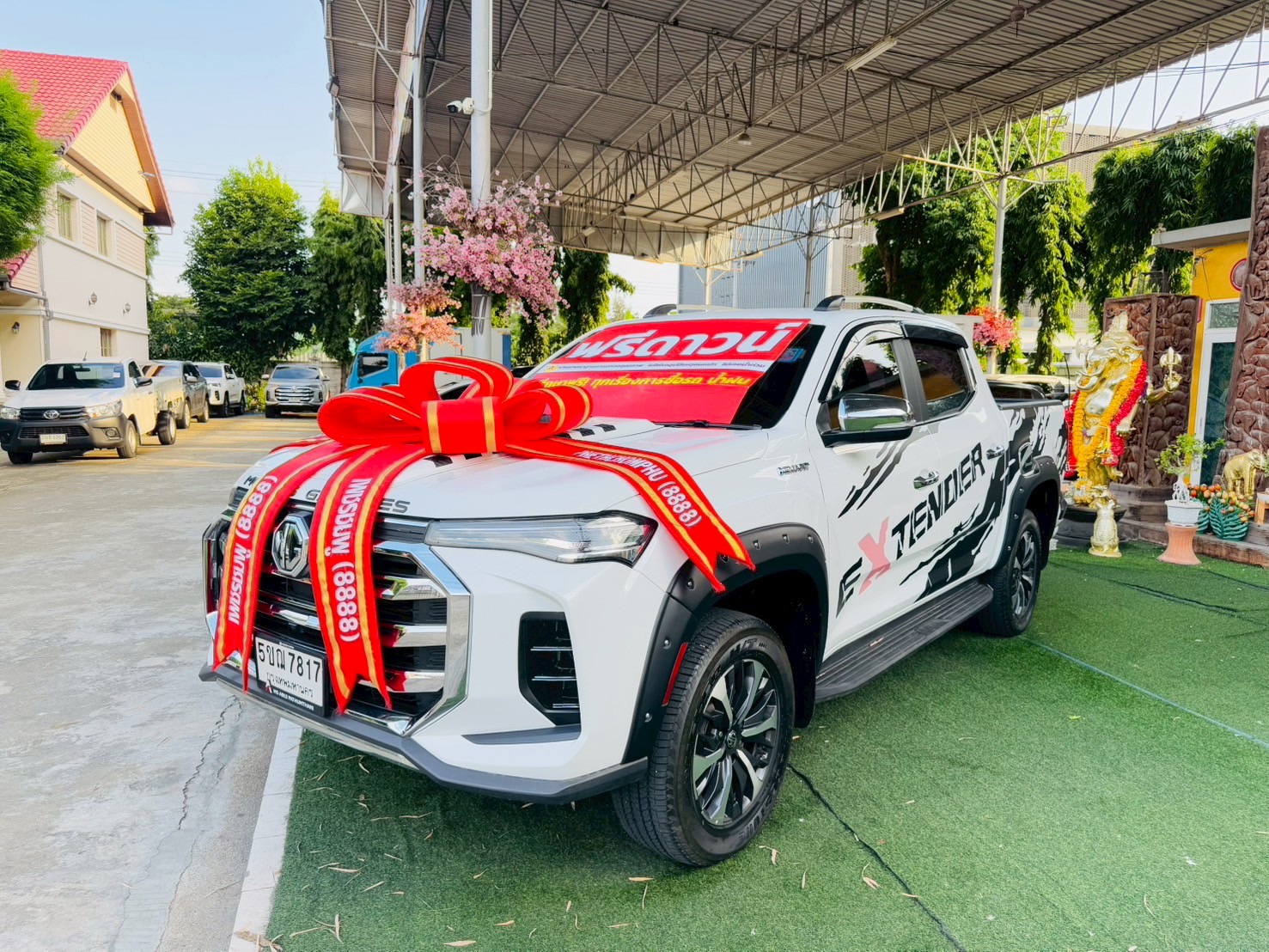 ไมล์แท้ 2x,xxx กม บุ๊คเซอร์วิส กุญแจ2ชุด #MG EXTENDER 4 ประตู 2.0 GRAND X i-Smart ปี 2024