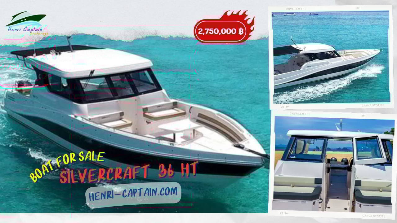 ขายเรือสปีดโบ้ท 📌📌SPEED BOAT SILVERCRAFT 36 HT- 2 X 300 hp ขายเรือสปีดโบ้ท 📌📌SPEED BOAT SILVERCRAFT 36 HT- 2 X 300 hp
