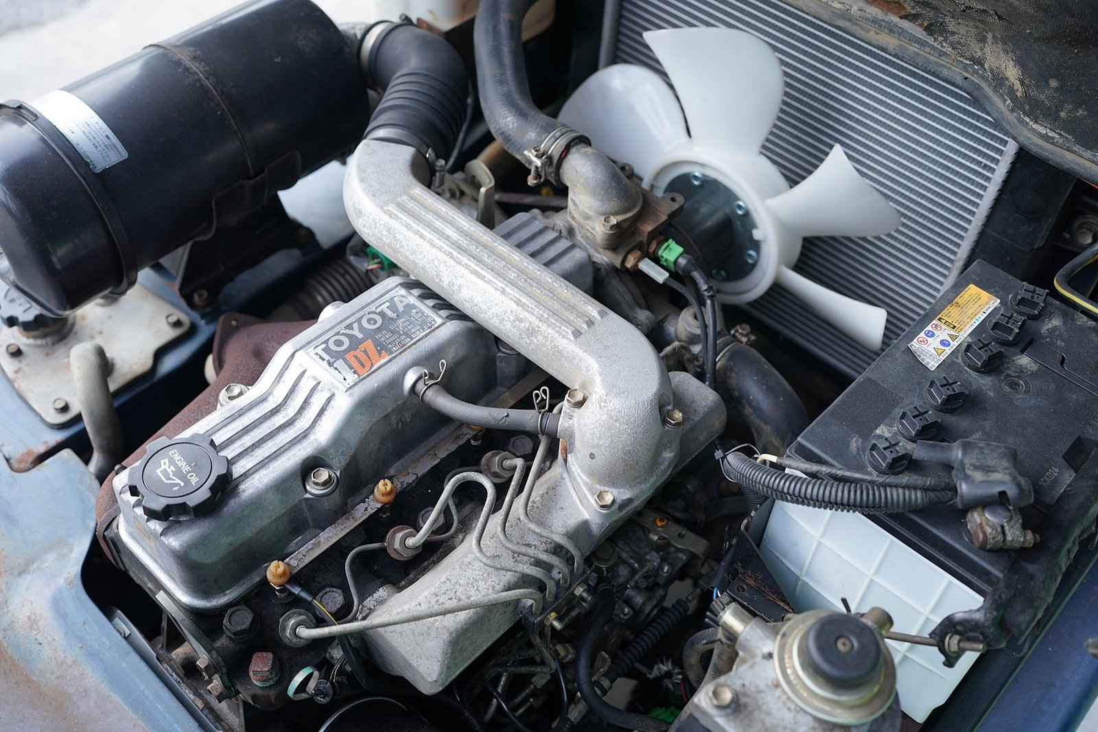 รถยกเก่าญี่ปุ่น toyota 5fd15 ดีเซล เกียร์ธรรมดา เสา 3 เมตร