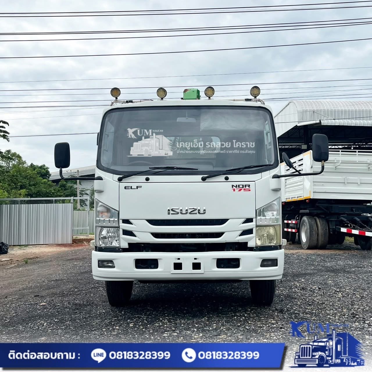 🎉เข้าใหม่🎉ISUZU NQR 175 แรงม้า ปี 64 🚛กระบะปิเนียมติดเครน 3.4 ตัน 3 ปอก 2 ชัก