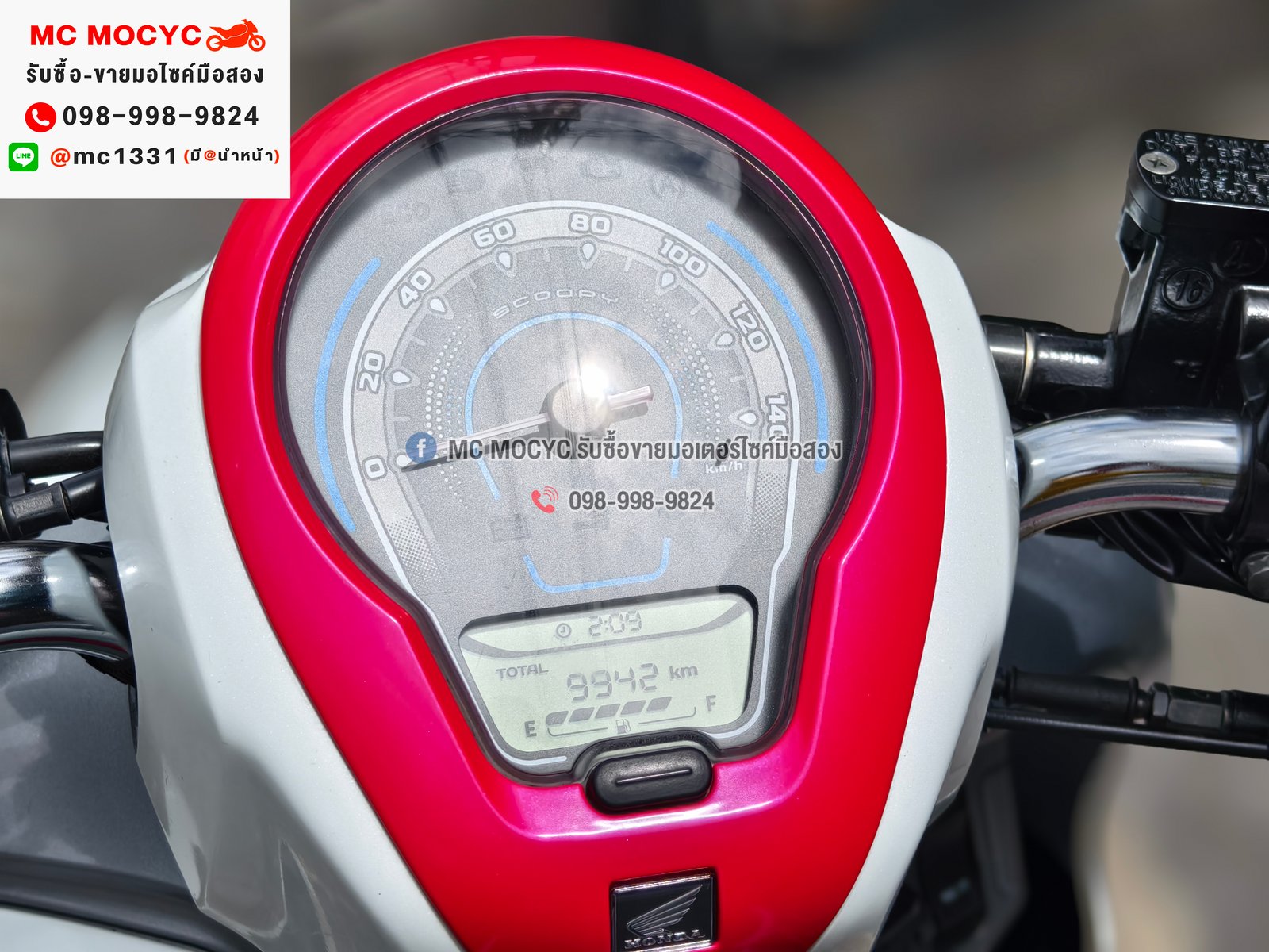 Scoopy i Club12 2022 วิ่ง9000โล รถบ้านแท้เครื่องท่อเดิมๆ กุญแจบุคเซอวิสครบ No1075
