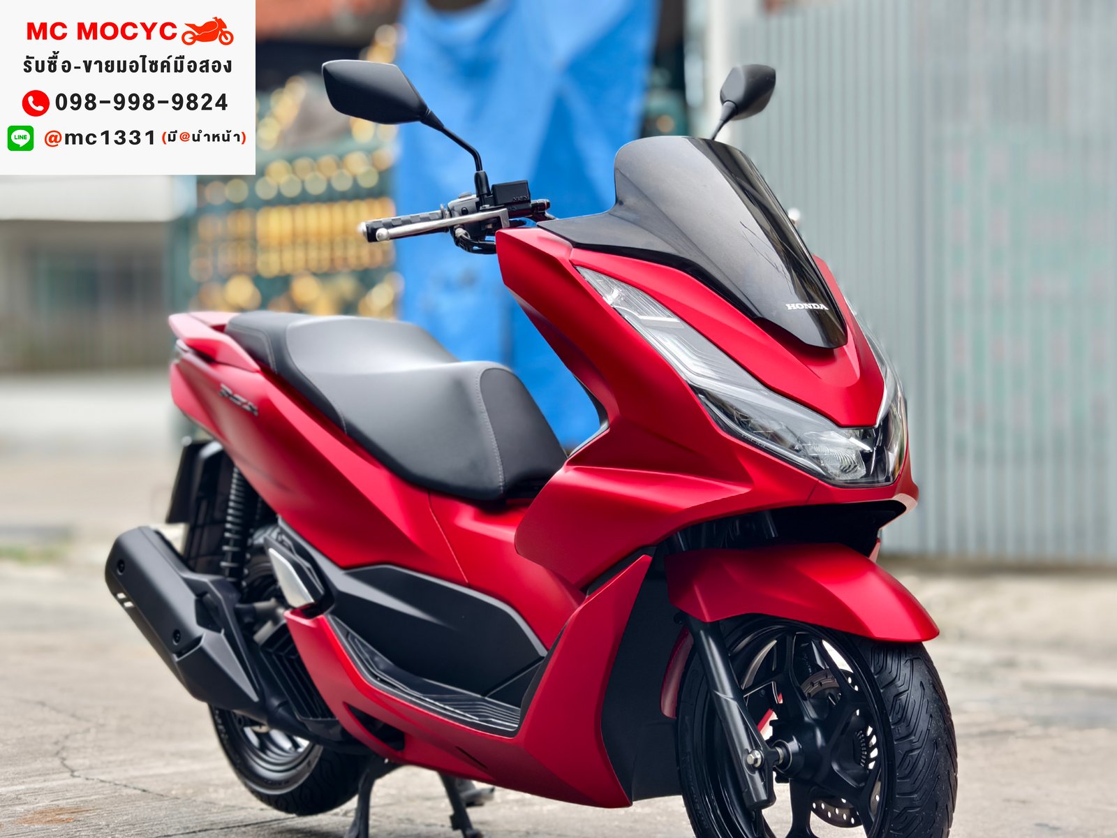 Pcx 160i 2022 รุ่นTop abs tcs รถบ้านแท้เจ้าของมือเดียว กุญแจรีโมท บุคเซอวิสครบ เล่มเขียวชุดโอนครบ No