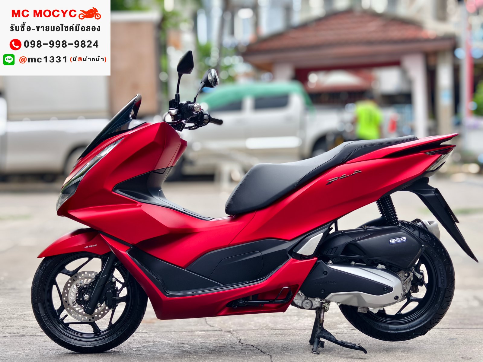 Pcx 160i 2022 รุ่นTop abs tcs รถบ้านแท้เจ้าของมือเดียว กุญแจรีโมท บุคเซอวิสครบ เล่มเขียวชุดโอนครบ No